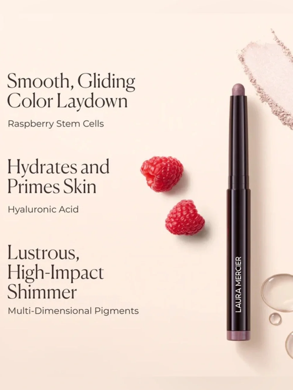 Laura Mercier. Caviar Stick Eye Shadow. Color: Strike A Rose. 1.64 g / 0.05 OZ.